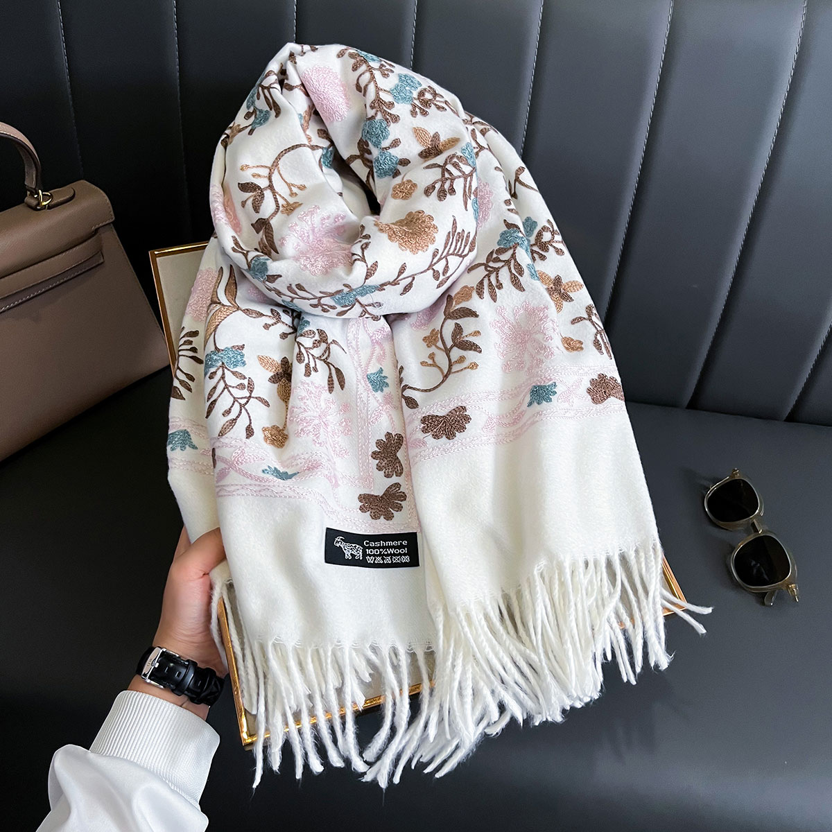 Cashmere Throw Blanket - Nuovo Inverno Caldo Sciarpa di Cachemire