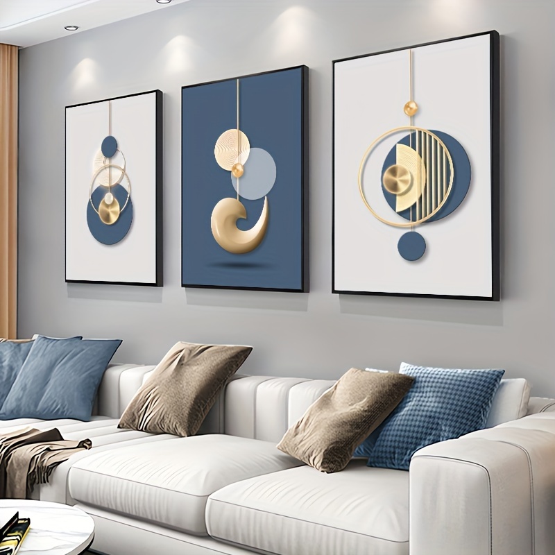 Luxury Lifestyle Furniture - 3 pezzi pittura moderna di arte