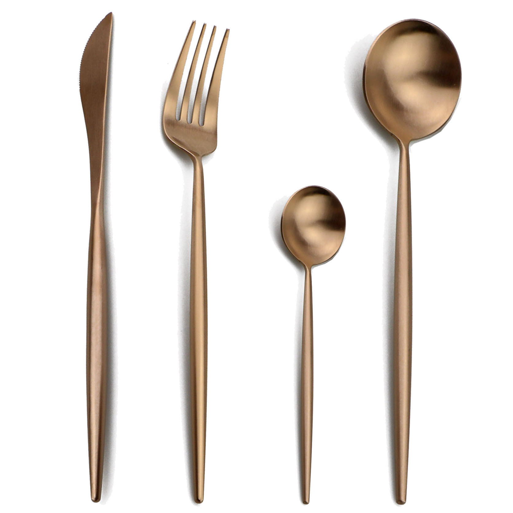 Gold Plated Cutlery - 24-pz Set di posate in oro