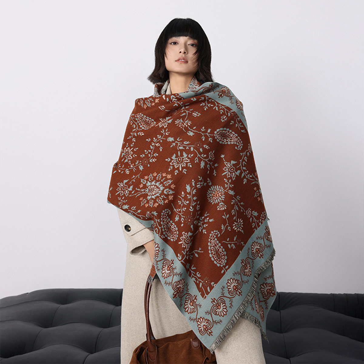 Cashmere Throw Blanket - Sciarpe di Lusso Invernali in Finto