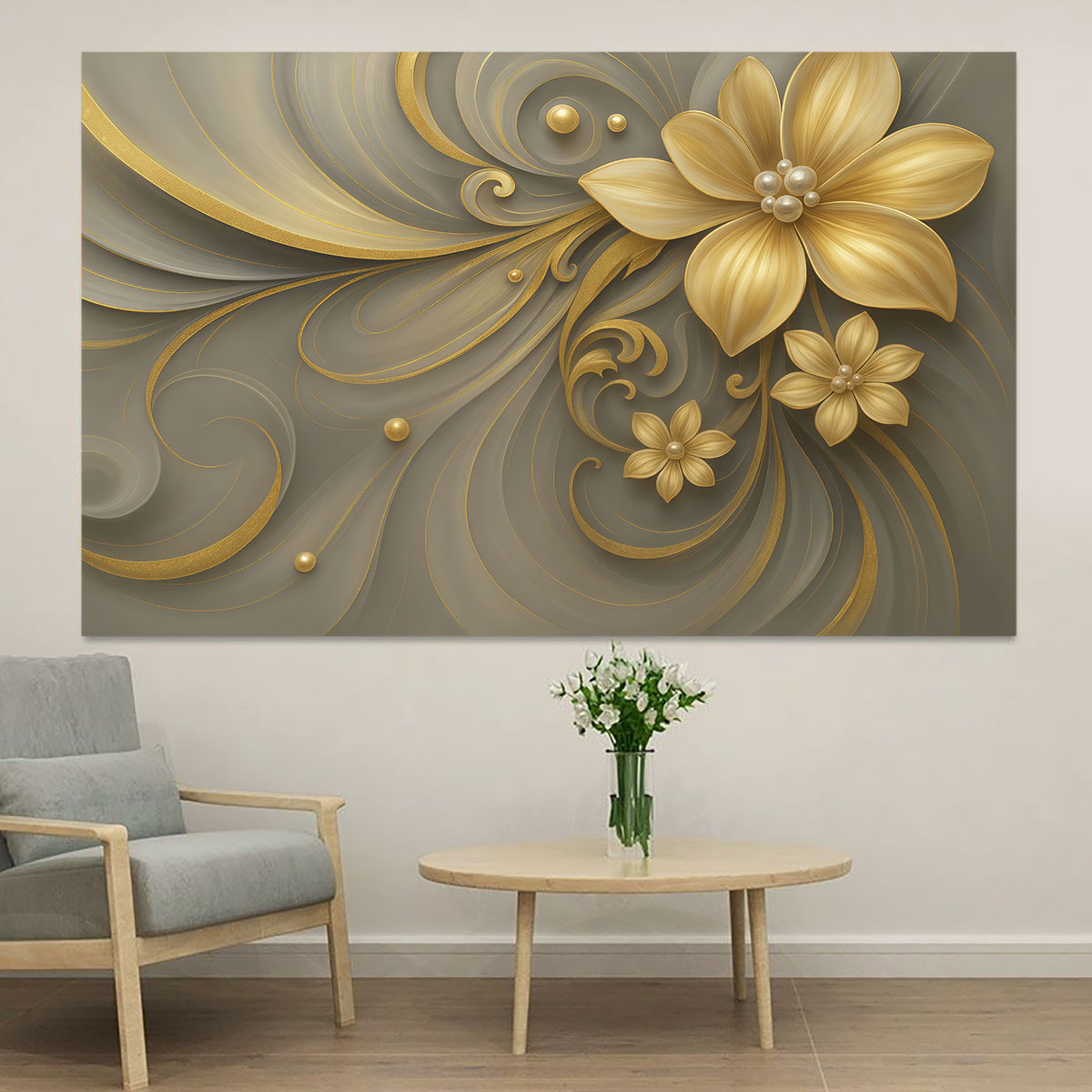 Luxury Lifestyle Furniture - 1 adesivo da parete circolare piatto
