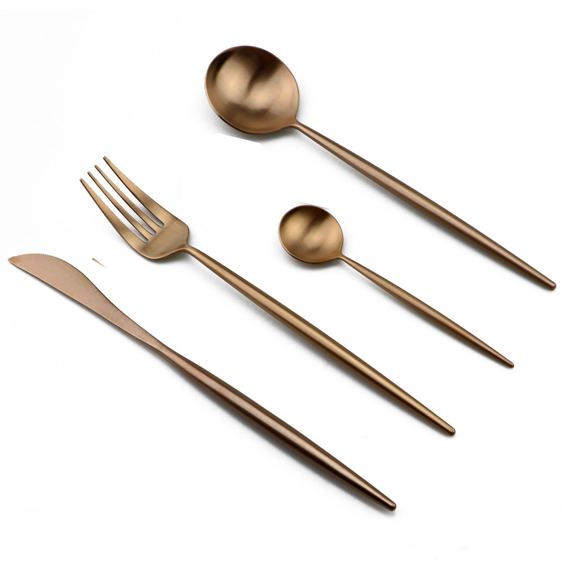 24-pz Set di posate in oro ros - Gold Plated Cutlery recensione e prezzo