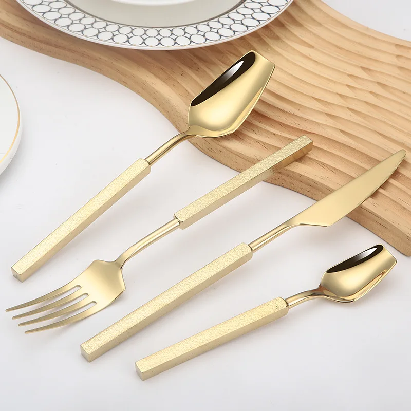 Set di posate di lusso da 4 pe - Gold Plated Cutlery recensione e prezzo