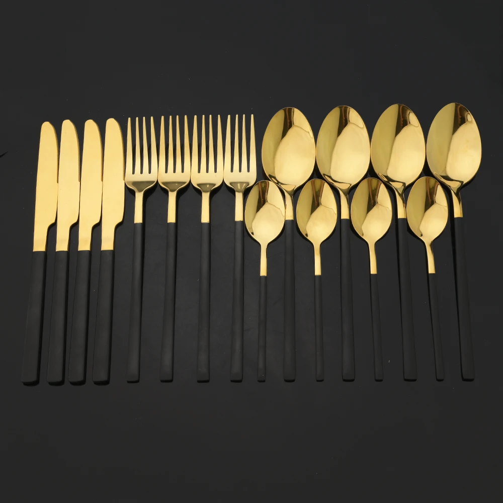 16 pezzi set di posate in oro  - Gold Plated Cutlery recensione e prezzo