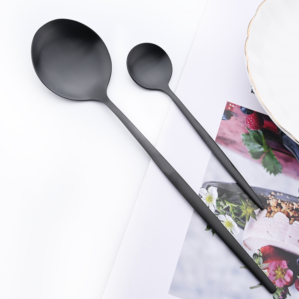 Drmfiy Manico nero Set di stov - Gold Plated Cutlery recensione e prezzo