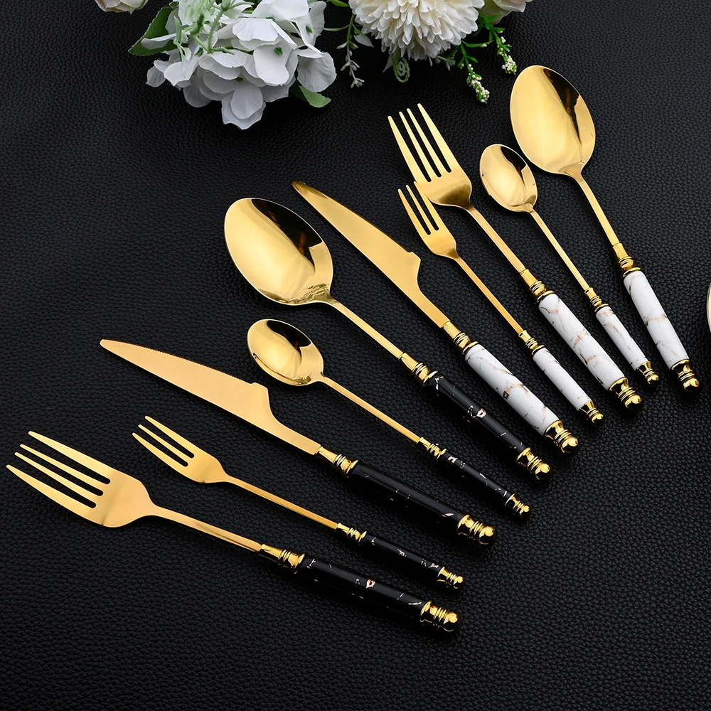 16 pezzi set da tavola set di  - Gold Plated Cutlery recensione e prezzo