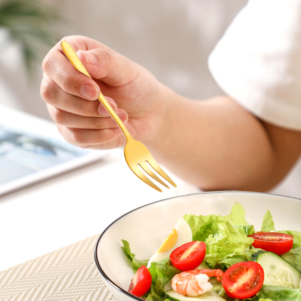 1/4/5/6 pezzi forchette da tè  - Gold Plated Cutlery recensione e prezzo