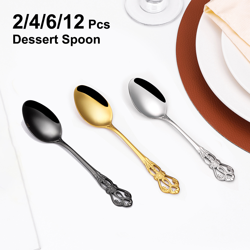 2/4/6/12 pz oro cucchiai da De - Gold Plated Cutlery recensione e prezzo